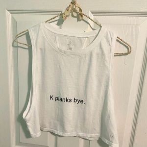 Cotton workout tank .